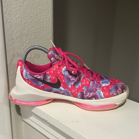 Nike KD 8 Kevin Durant Aunt Pearl Youth 5.5 Womens sz 7 Pink Floral 837786-603 - Picture 5 of 9